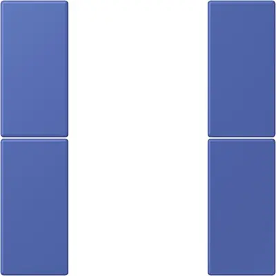 JUNG bedieningselement / centraalplaat knx f50 2v Les Couleurs bleu outremer 31 206 (LC 502 TSA 206)