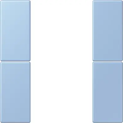 JUNG bedieningselement / centraalplaat knx f50 2v Les Couleurs outremer moyen 207 (LC 502 TSA 207)