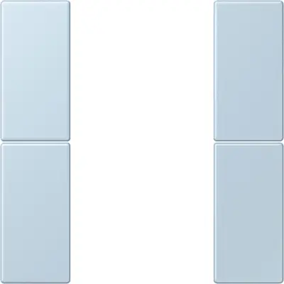 JUNG bedieningselement / centraalplaat knx f50 2v Les Couleurs outremer clair 208 (LC 502 TSA 208)