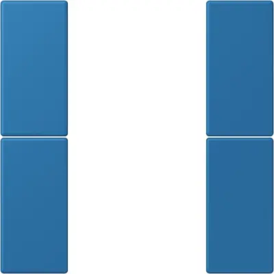 JUNG bedieningselement / centraalplaat knx f50 2v Les Couleurs bleu ceruleen 31 211 (LC 502 TSA 211)