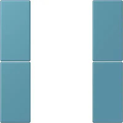 JUNG bedieningselement / centraalplaat knx f50 2v Les Couleurs ceruleen vif 212 (LC 502 TSA 212)