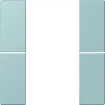 JUNG bedieningselement / centraalplaat knx f50 2v Les Couleurs ceruleen clair 214 (LC 502 TSA 214)