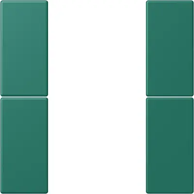 JUNG bedieningselement / centraalplaat knx f50 2v Les Couleurs vert anglais 216 (LC 502 TSA 216)