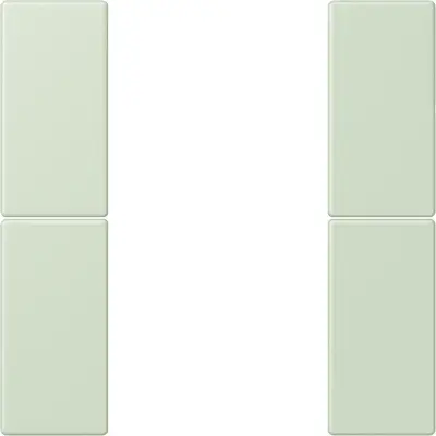JUNG bedieningselement / centraalplaat knx f50 2v Les Couleurs vert anglais pale 218 (LC 502 TSA 218)