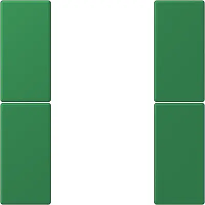 JUNG bedieningselement / centraalplaat knx f50 2v Les Couleurs vert fonce 219 (LC 502 TSA 219)