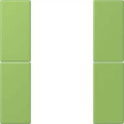 JUNG bedieningselement / centraalplaat knx f50 2v Les Couleurs vert 31 220 (LC 502 TSA 220)