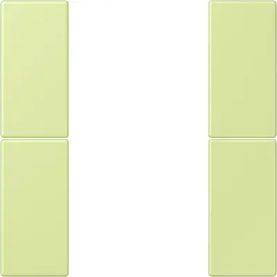 JUNG bedieningselement / centraalplaat knx f50 2v Les Couleurs vert jaune clair 222 (LC 502 TSA 222)
