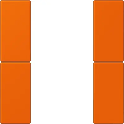JUNG bedieningselement / centraalplaat knx f50 2v Les Couleurs orange 224 (LC 502 TSA 224)