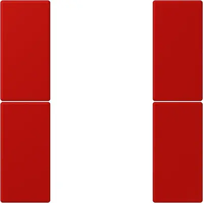 JUNG bedieningselement / centraalplaat knx f50 2v Les Couleurs rouge vermillon 31 227 (LC 502 TSA 227)