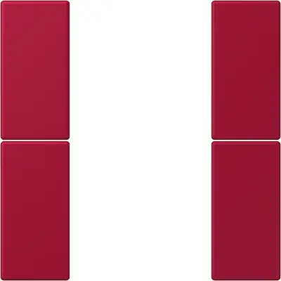 JUNG bedieningselement / centraalplaat knx f50 2v Les Couleurs rouge carmin 229 (LC 502 TSA 229)