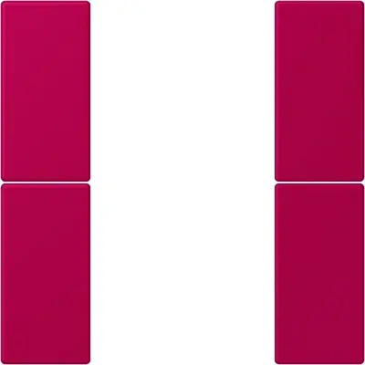 JUNG bedieningselement / centraalplaat knx f50 2v Les Couleurs rouge rubia 230 (LC 502 TSA 230)