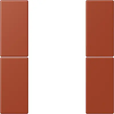 JUNG bedieningselement / centraalplaat knx f50 2v Les Couleurs l'ocre rouge 232 (LC 502 TSA 232)