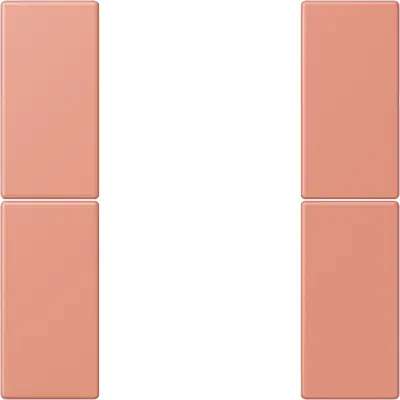 JUNG bedieningselement / centraalplaat knx f50 2v Les Couleurs l'ocre rouge moyen 233 (LC 502 TSA 233)