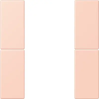 JUNG bedieningselement / centraalplaat knx f50 2v Les Couleurs l'ocre rouge clair 234 (LC 502 TSA 234)