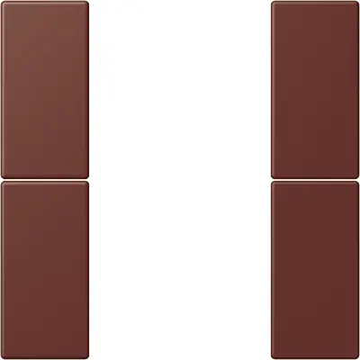 JUNG bedieningselement / centraalplaat knx f50 2v Les Couleurs terre sienne brulee 31 235 (LC 502 TSA 235)