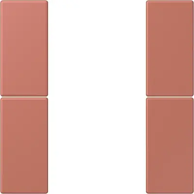 JUNG bedieningselement / centraalplaat knx f50 2v Les Couleurs terre sienne brique 236 (LC 502 TSA 236)