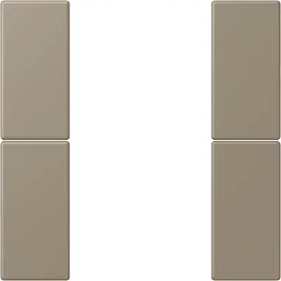JUNG bedieningselement / centraalplaat knx f50 2v Les Couleurs ombre naturelle moyenne 242 (LC 502 TSA 242)
