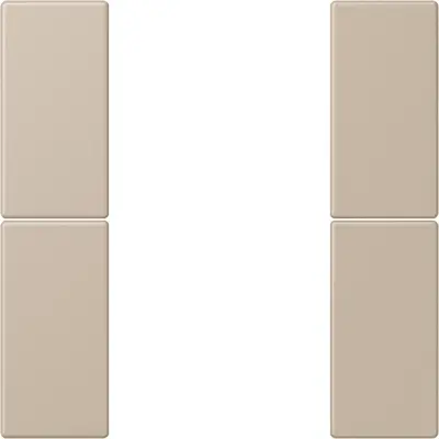 JUNG bedieningselement / centraalplaat knx f50 2v Les Couleurs ombre naturelle claire 243 (LC 502 TSA 243)