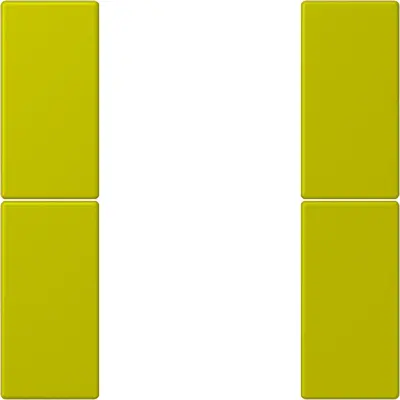 JUNG bedieningselement / centraalplaat knx f50 2v Les Couleurs vert olive vif 249 (LC 502 TSA 249)