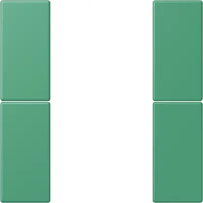 JUNG bedieningselement / centraalplaat knx f50 2v Les Couleurs vert 59 250 (LC 502 TSA 250)