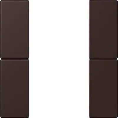 JUNG bedieningselement / centraalplaat knx f50 2v Les Couleurs terre d'ombre brulee 59 252 (LC 502 TSA 252)