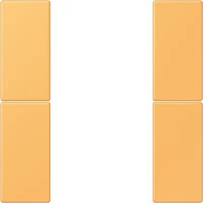 JUNG bedieningselement / centraalplaat knx f50 2v Les Couleurs ocre jaune clair 254 (LC 502 TSA 254)