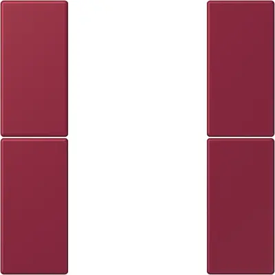 JUNG bedieningselement / centraalplaat knx f50 2v Les Couleurs le rubis 255 (LC 502 TSA 255)