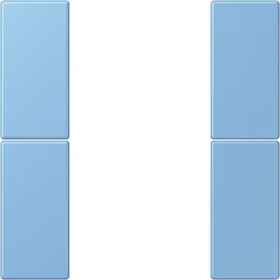 JUNG bedieningselement / centraalplaat knx f50 2v Les Couleurs bleu ceruleen 59 256 (LC 502 TSA 256)