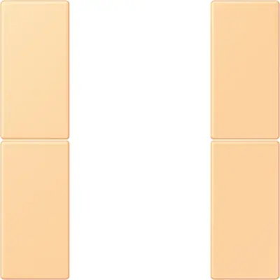 JUNG bedieningselement / centraalplaat knx f50 2v Les Couleurs terre sienne clair 59 258 (LC 502 TSA 258)