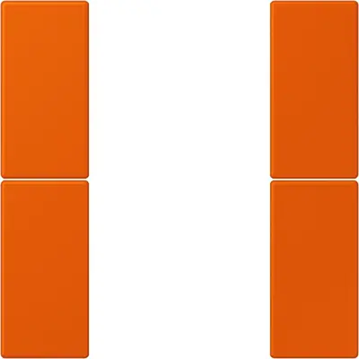 JUNG bedieningselement / centraalplaat knx f50 2v Les Couleurs orange vif 260 (LC 502 TSA 260)