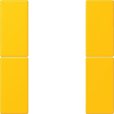 JUNG bedieningselement / centraalplaat knx f50 2v Les Couleurs le jaune vif 263 (LC 502 TSA 263)