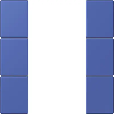 JUNG bedieningselement / centraalplaat knx f50 3v Les Couleurs bleu outremer 31 206 (LC 503 TSA 206)