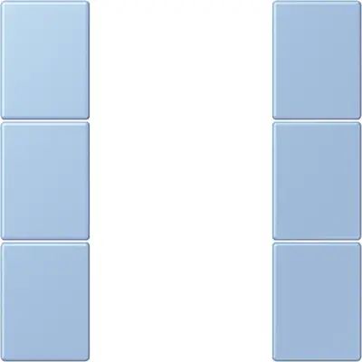 JUNG bedieningselement / centraalplaat knx f50 3v Les Couleurs outremer moyen 207 (LC 503 TSA 207)