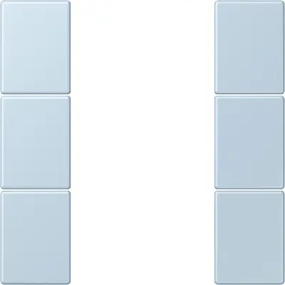 JUNG bedieningselement / centraalplaat knx f50 3v Les Couleurs outremer clair 208 (LC 503 TSA 208)