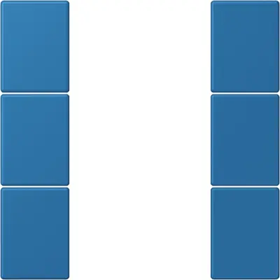 JUNG bedieningselement / centraalplaat knx f50 3v Les Couleurs bleu ceruleen 31 211 (LC 503 TSA 211)