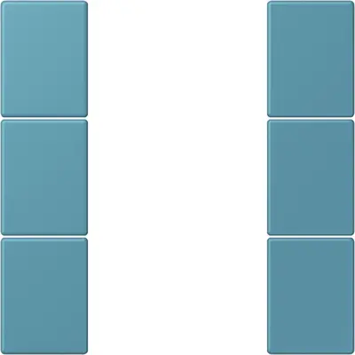JUNG bedieningselement / centraalplaat knx f50 3v Les Couleurs ceruleen vif 212 (LC 503 TSA 212)