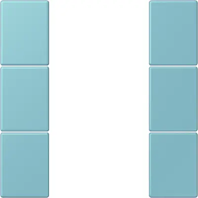 JUNG bedieningselement / centraalplaat knx f50 3v Les Couleurs ceruleen moyen 213 (LC 503 TSA 213)