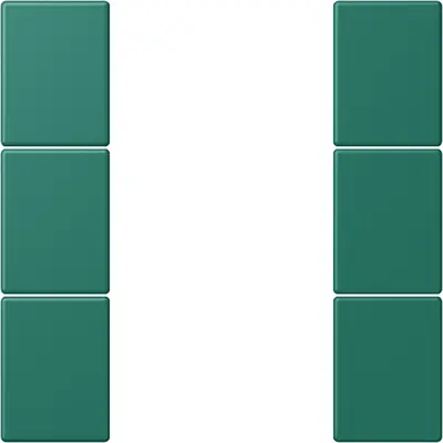 JUNG bedieningselement / centraalplaat knx f50 3v Les Couleurs vert anglais 216 (LC 503 TSA 216)