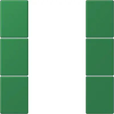 JUNG bedieningselement / centraalplaat knx f50 3v Les Couleurs vert fonce 219 (LC 503 TSA 219)