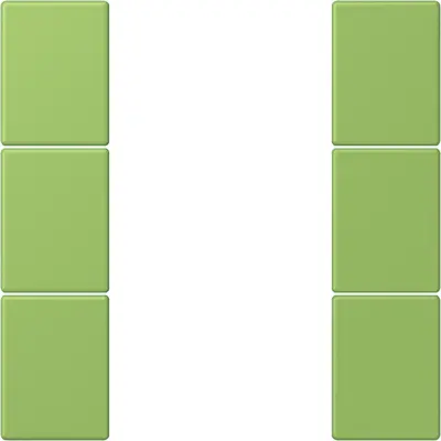 JUNG bedieningselement / centraalplaat knx f50 3v Les Couleurs vert 31 220 (LC 503 TSA 220)
