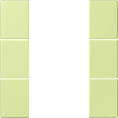 JUNG bedieningselement / centraalplaat knx f50 3v Les Couleurs vert jaune clair 222 (LC 503 TSA 222)
