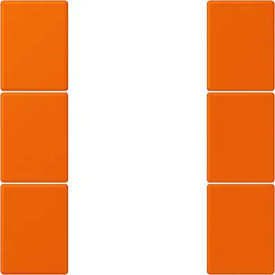 JUNG bedieningselement / centraalplaat knx f50 3v Les Couleurs orange 224 (LC 503 TSA 224)