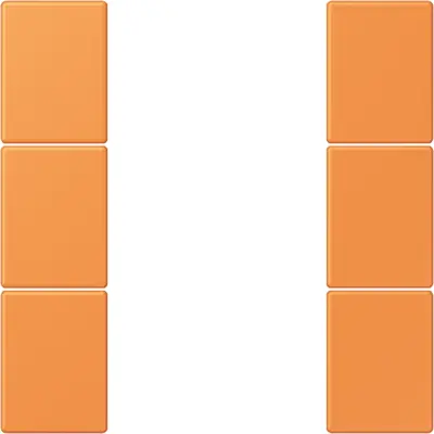 JUNG bedieningselement / centraalplaat knx f50 3v Les Couleurs orange clair 225 (LC 503 TSA 225)