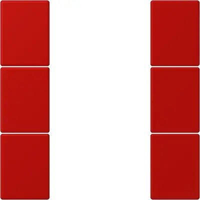 JUNG bedieningselement / centraalplaat knx f50 3v Les Couleurs rouge vermillon 31 227 (LC 503 TSA 227)