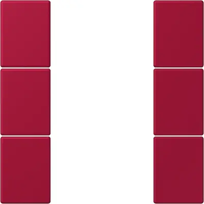 JUNG bedieningselement / centraalplaat knx f50 3v Les Couleurs rouge carmin 229 (LC 503 TSA 229)