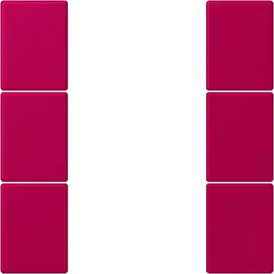 JUNG bedieningselement / centraalplaat knx f50 3v Les Couleurs rouge rubia 230 (LC 503 TSA 230)