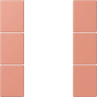 JUNG bedieningselement / centraalplaat knx f50 3v Les Couleurs l'ocre rouge moyen 233 (LC 503 TSA 233)