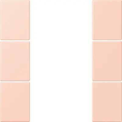 JUNG bedieningselement / centraalplaat knx f50 3v Les Couleurs l'ocre rouge clair 234 (LC 503 TSA 234)