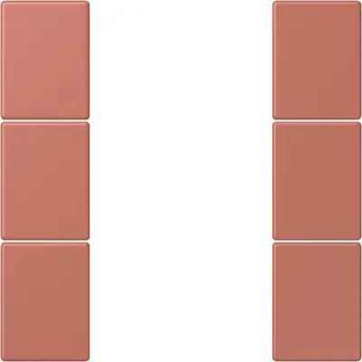 JUNG bedieningselement / centraalplaat knx f50 3v Les Couleurs terre sienne brique 236 (LC 503 TSA 236)