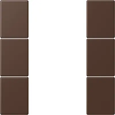 JUNG bedieningselement / centraalplaat knx f50 3v Les Couleurs terre d'ombre brulee 31 239 (LC 503 TSA 239)